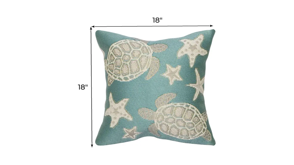 Marina Turtle And Stars Accent Pillow Dimensions
