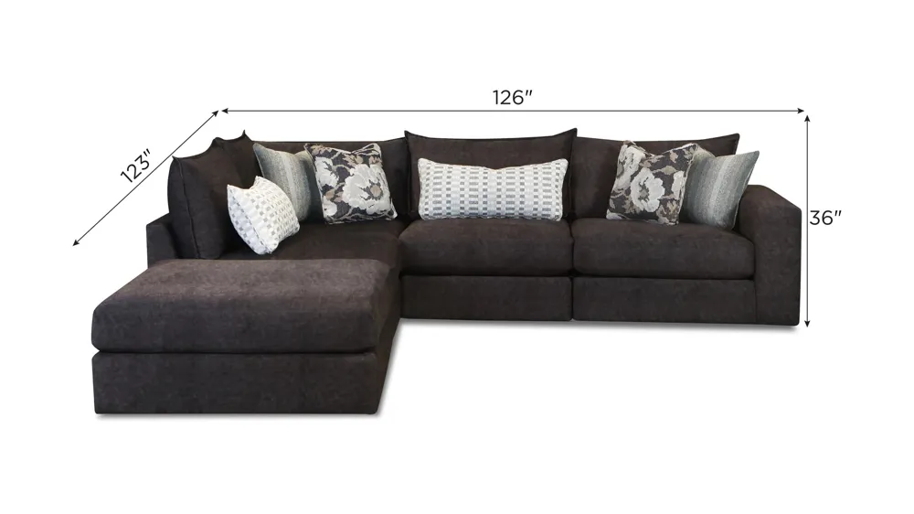 Durango 5-pc. Sectional Dimensions