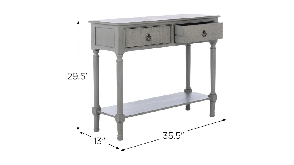 Rooney 2 Drawer Console Table Dimensions