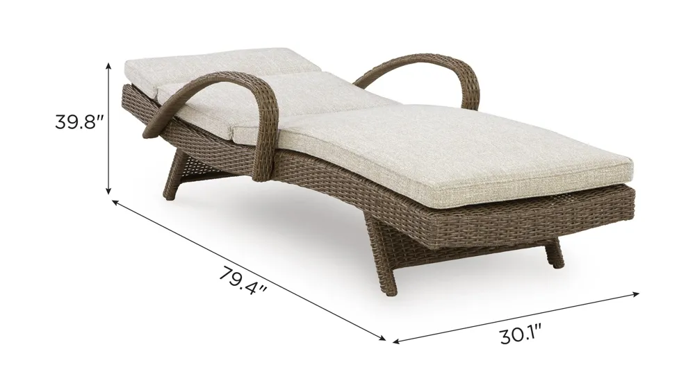 Laguna Heights Outdoor Chaise Lounge Dimensions