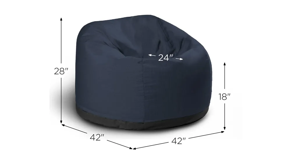 Helena Large Round Outdoor Bean Bag Club Chair Dimensions