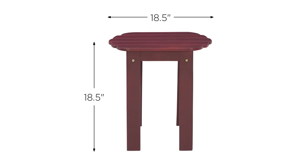 Adirondack End Table Dimensions