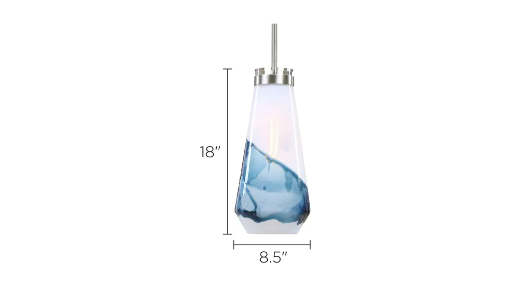 Windswept Mini Pendant Light Dimensions