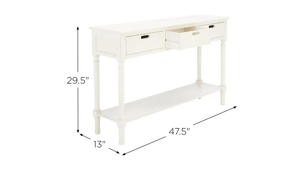 Katie 3 Drawer Console Table Dimensions