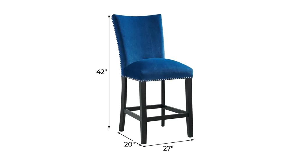 Celine Counter-Height Chair - Set of 2 Dimensions