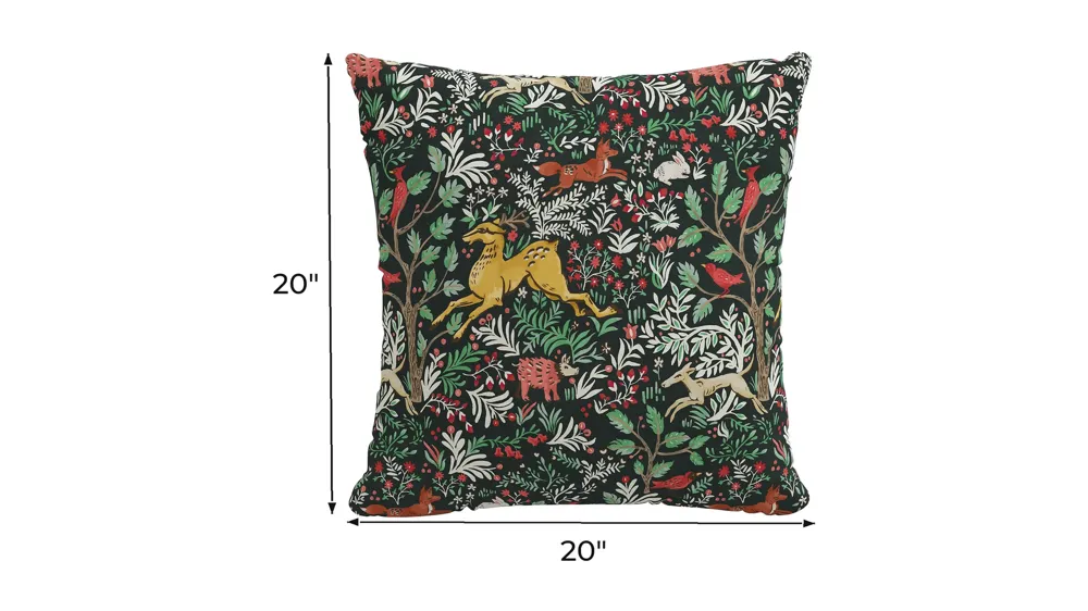 20" Holiday Woods Pillow Dimensions
