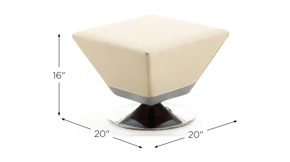 Diamond Swivel Ottoman Dimensions