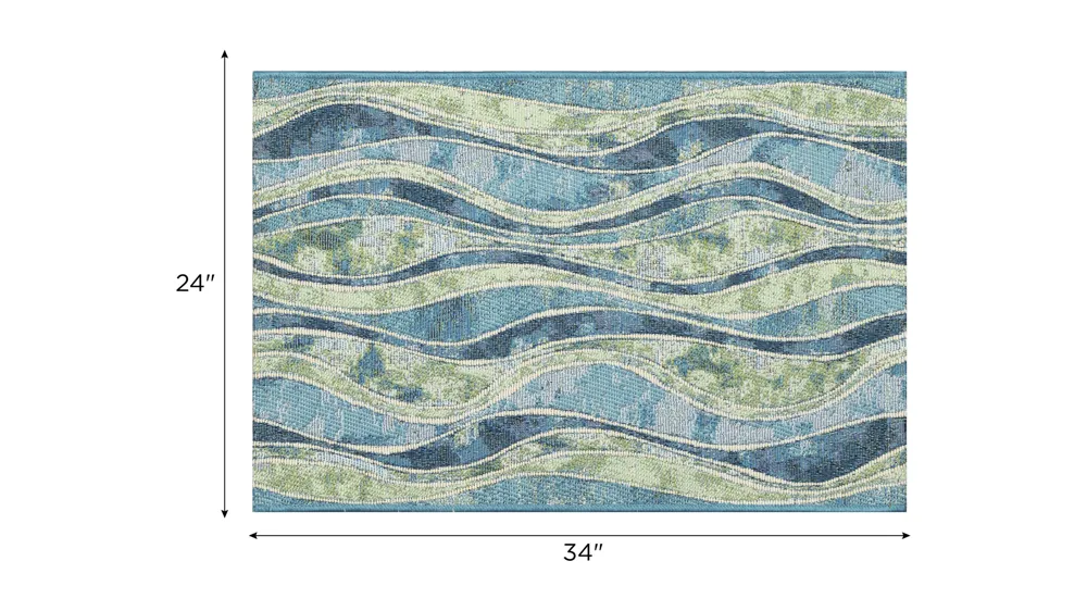 Esencia Wave Indoor/Outdoor Mat Dimensions