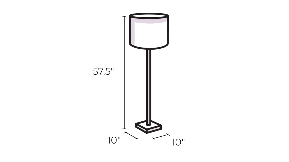 Dune Torchiere Lamp Dimensions