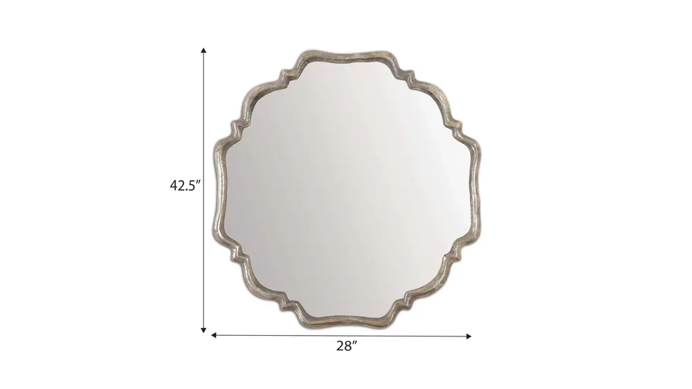 Valentia Silver Mirror Dimensions