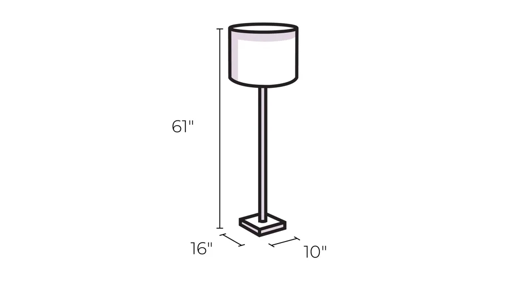 Hudson Floor Lamp Dimensions