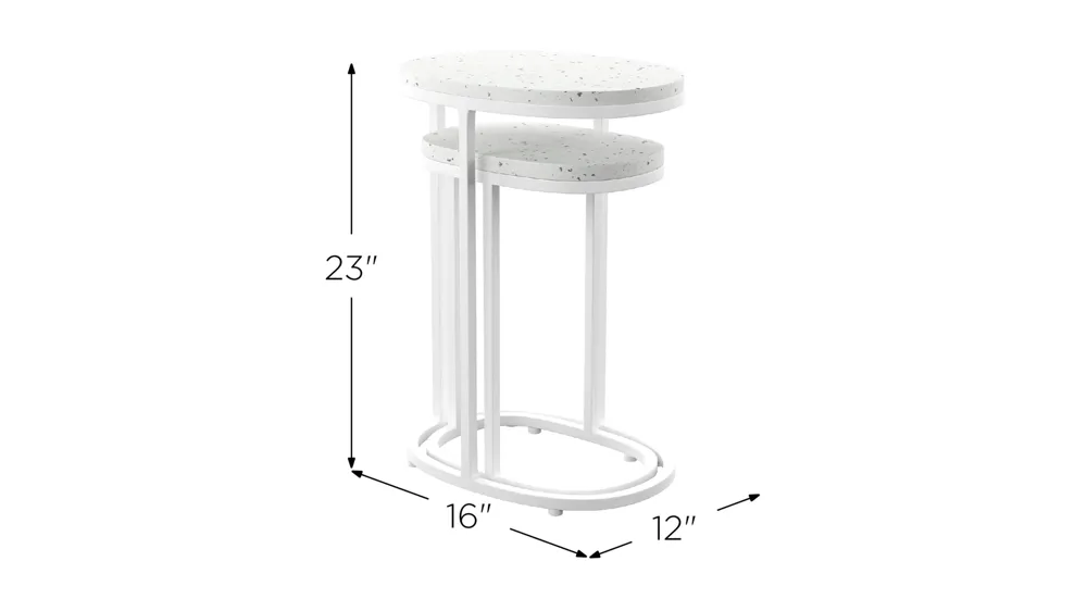 Marina 2-pc. Outdoor Accent Table Set Dimensions