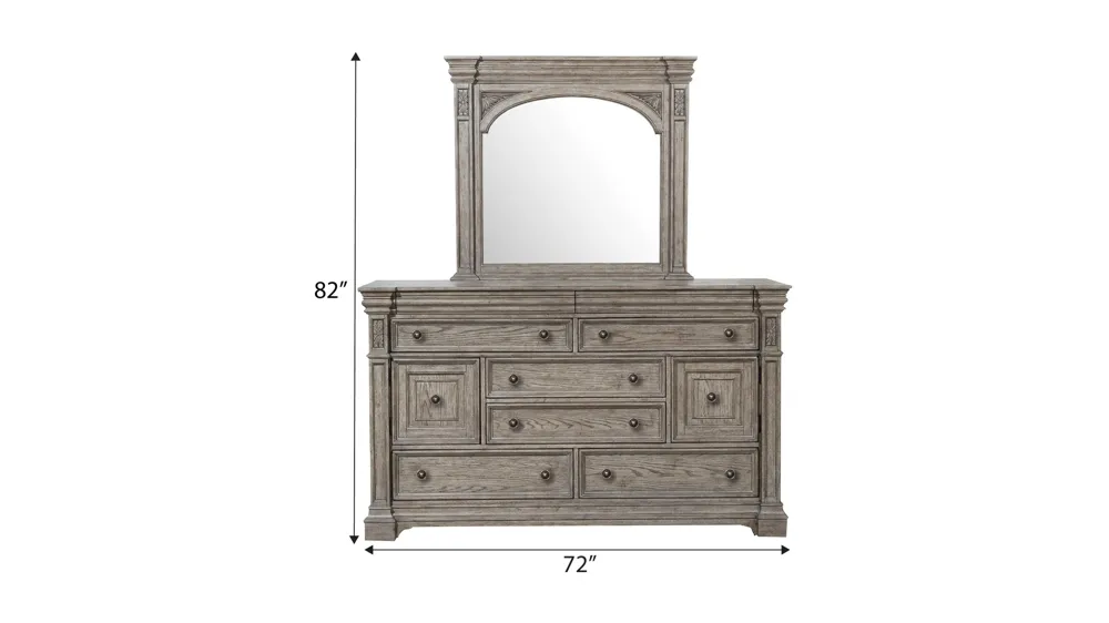 Kingsbury Dresser set Dimensions