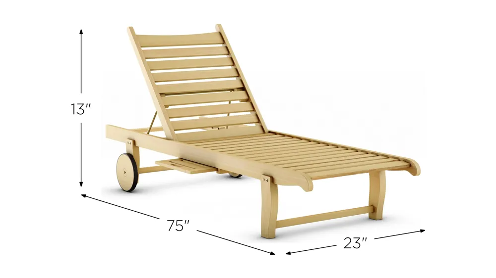 Willis Outdoor Lounger Dimensions