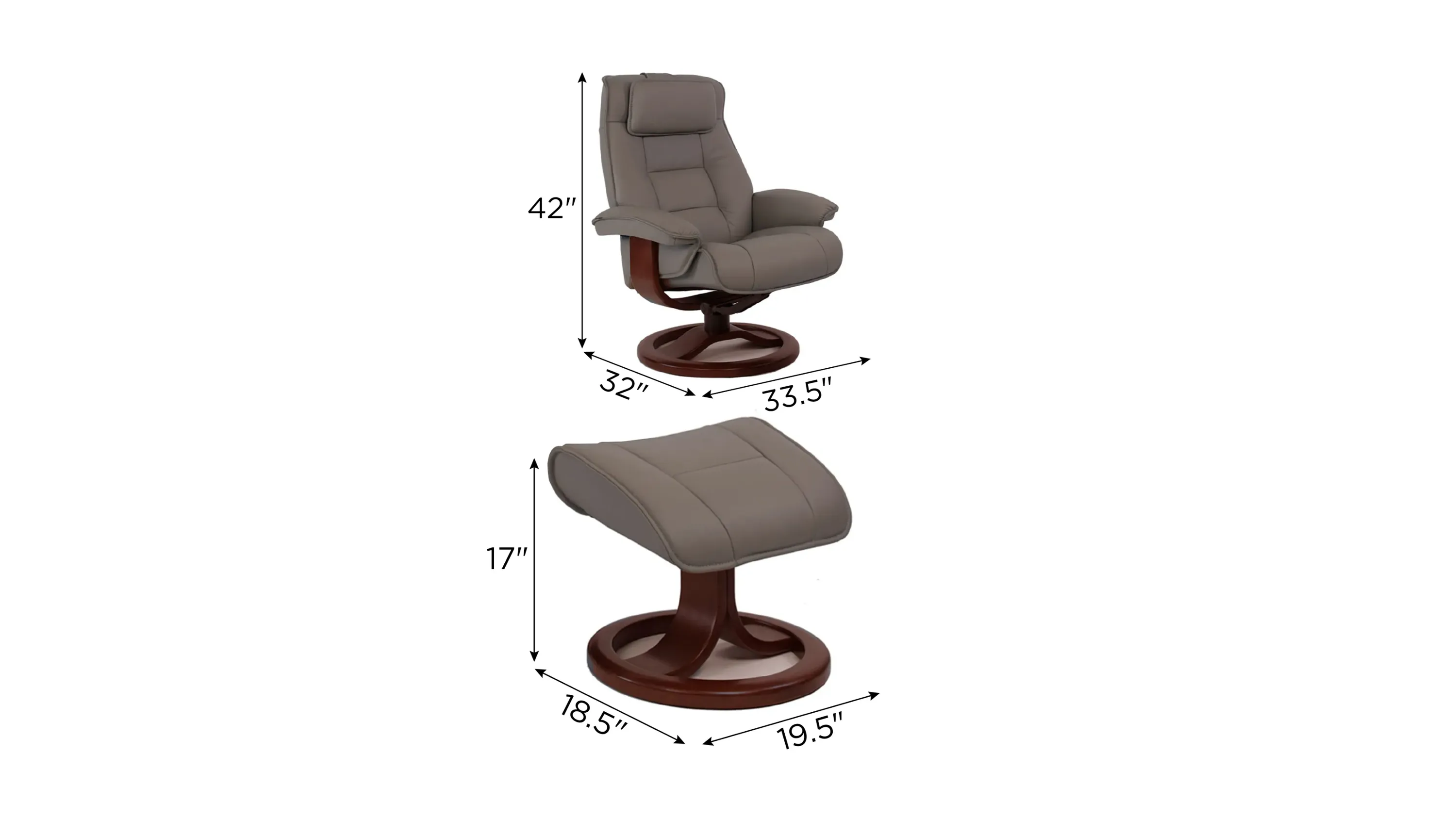 Mustang R Large Recliner and Ottoman | Raymour & Flanigan