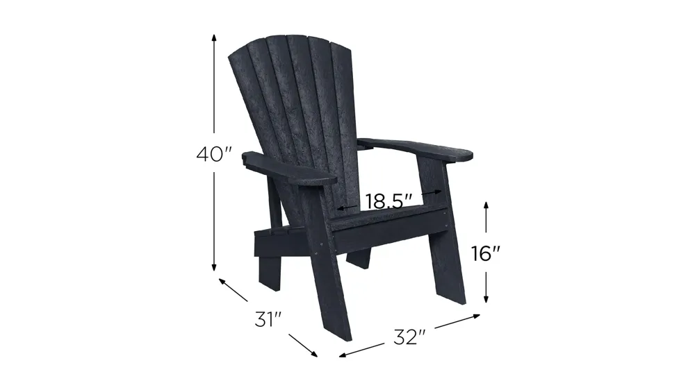 Capterra Casual Recycled Outdoor Adirondack Chair Dimensions