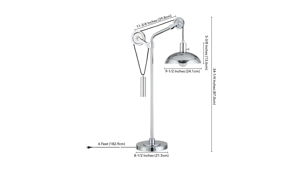 Hariman Table Lamp Dimensions