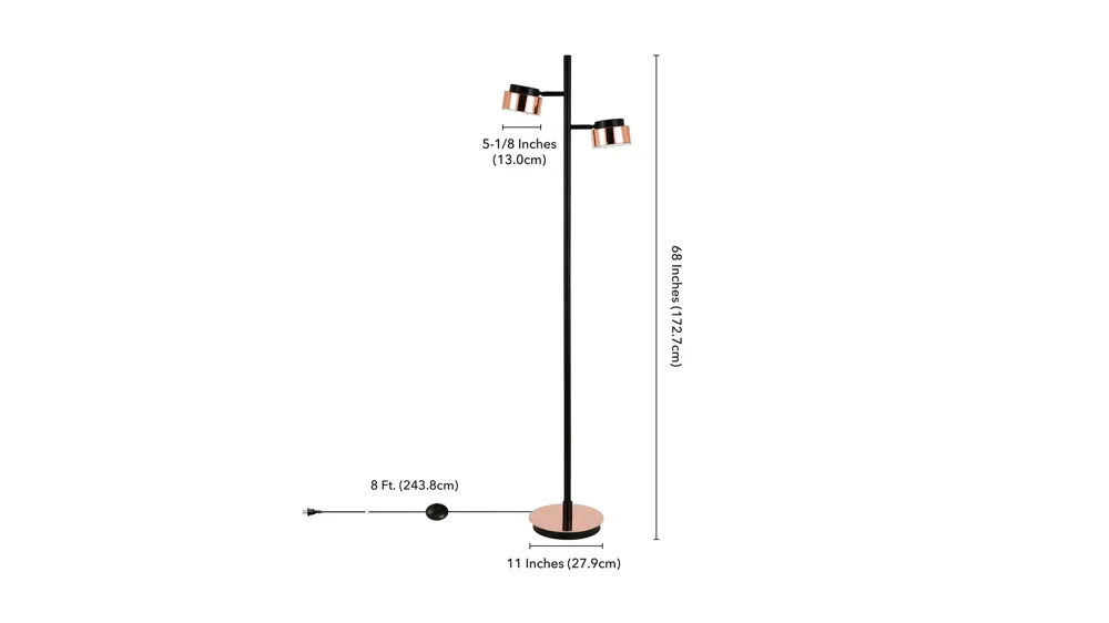 Ayala Floor Lamp Dimensions