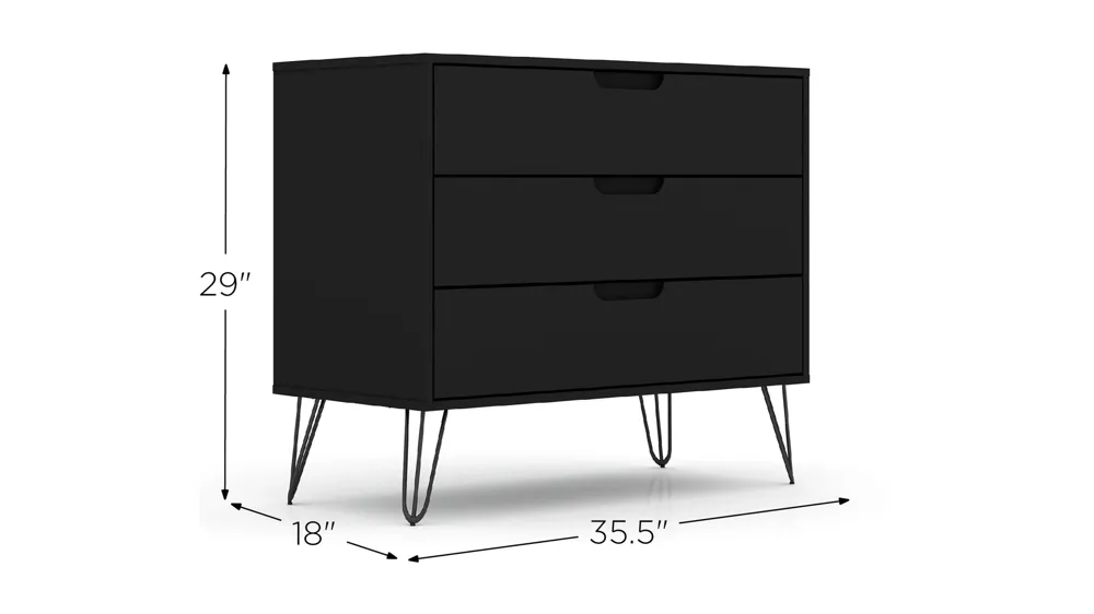Rockefeller 3 Drawer Dresser Dimensions