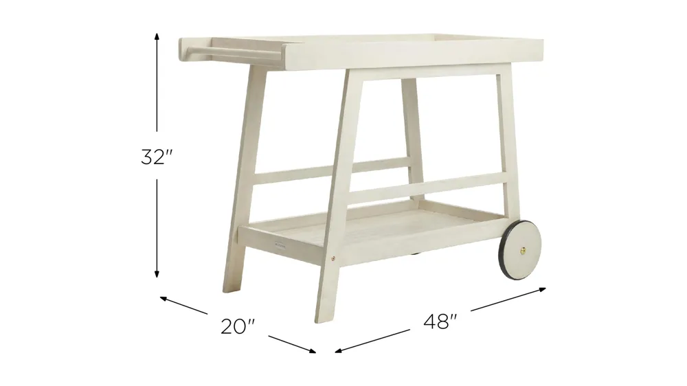 Ellis Outdoor Bar Cart Dimensions
