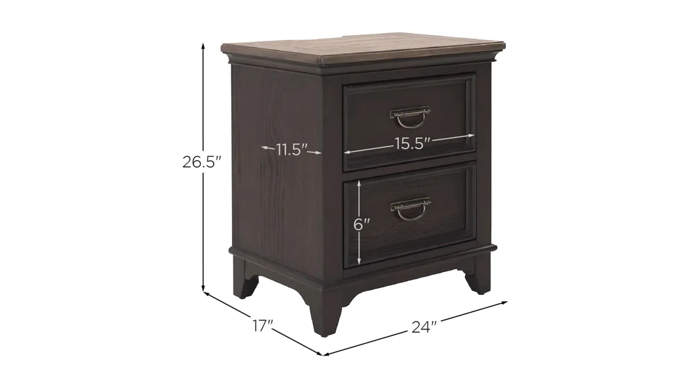 Dakota Nightstand Dimensions