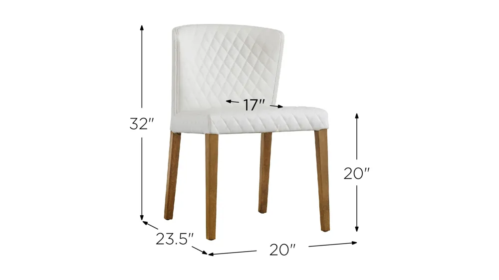 Albie Dining Chair: Set of 2 Dimensions