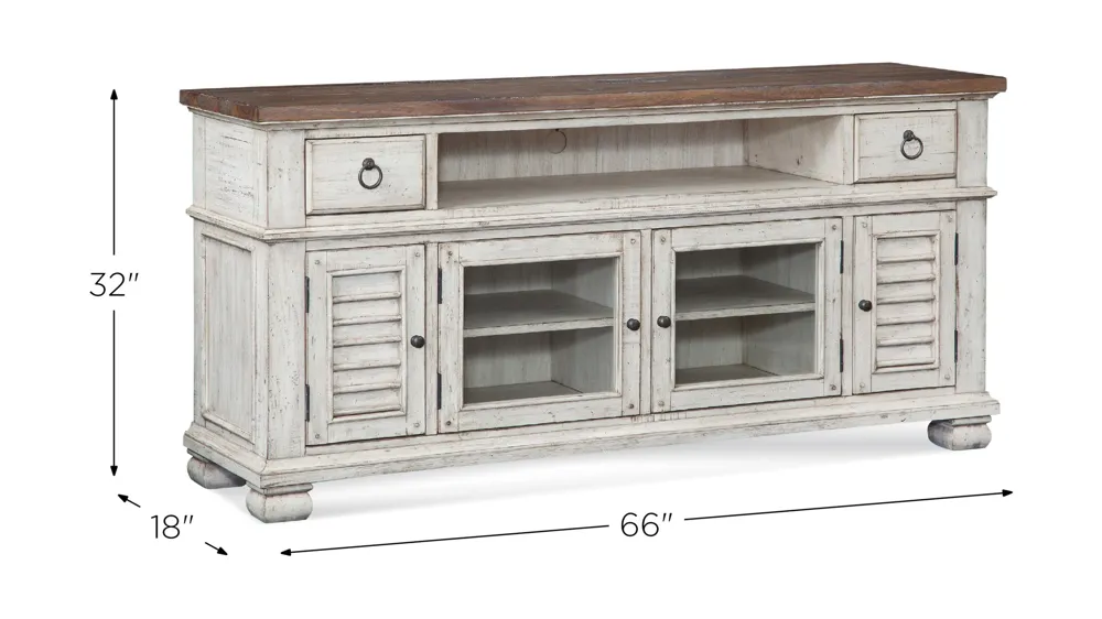 Belmont Entertainment Center 66" Dimensions