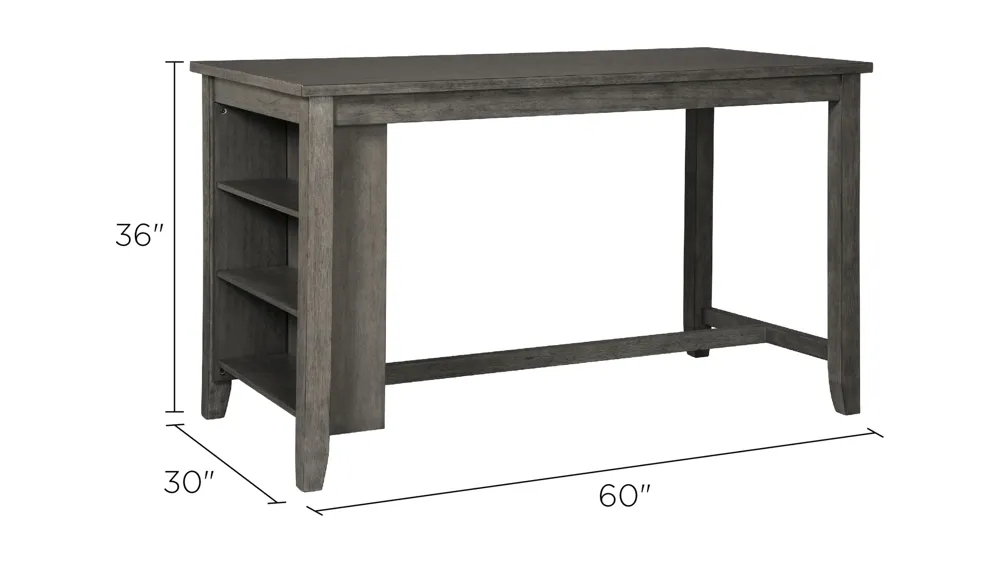 Nash Counter-Height Dining Table Dimensions