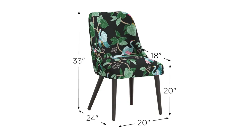Kintra Upholstered Dining Chair Dimensions