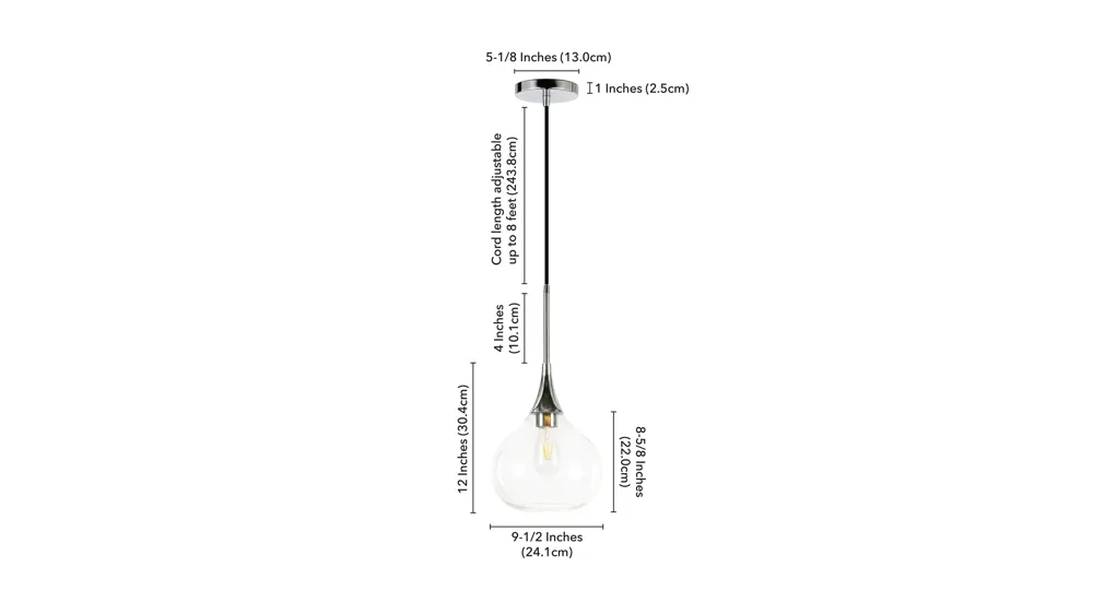 Avery Pendant Dimensions