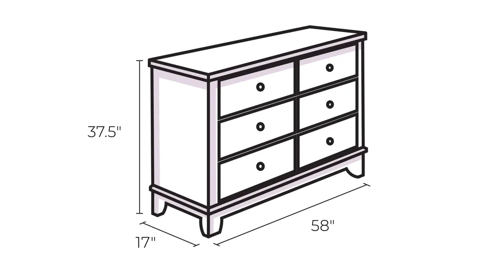Kaia Dresser Dimensions