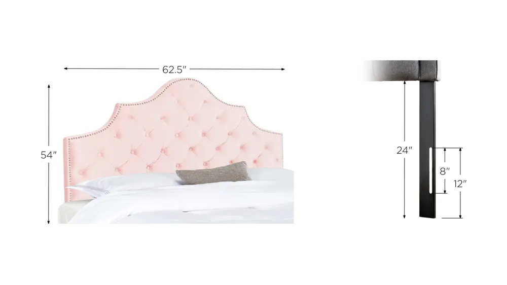 Arebelle Upholstered Headboard Dimensions