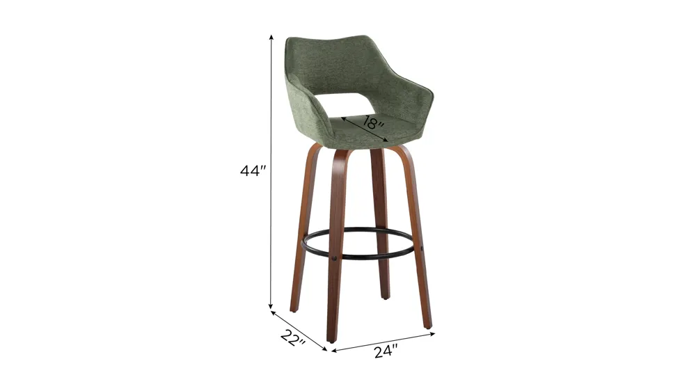 Mustang Barstool - Set of 2 Dimensions