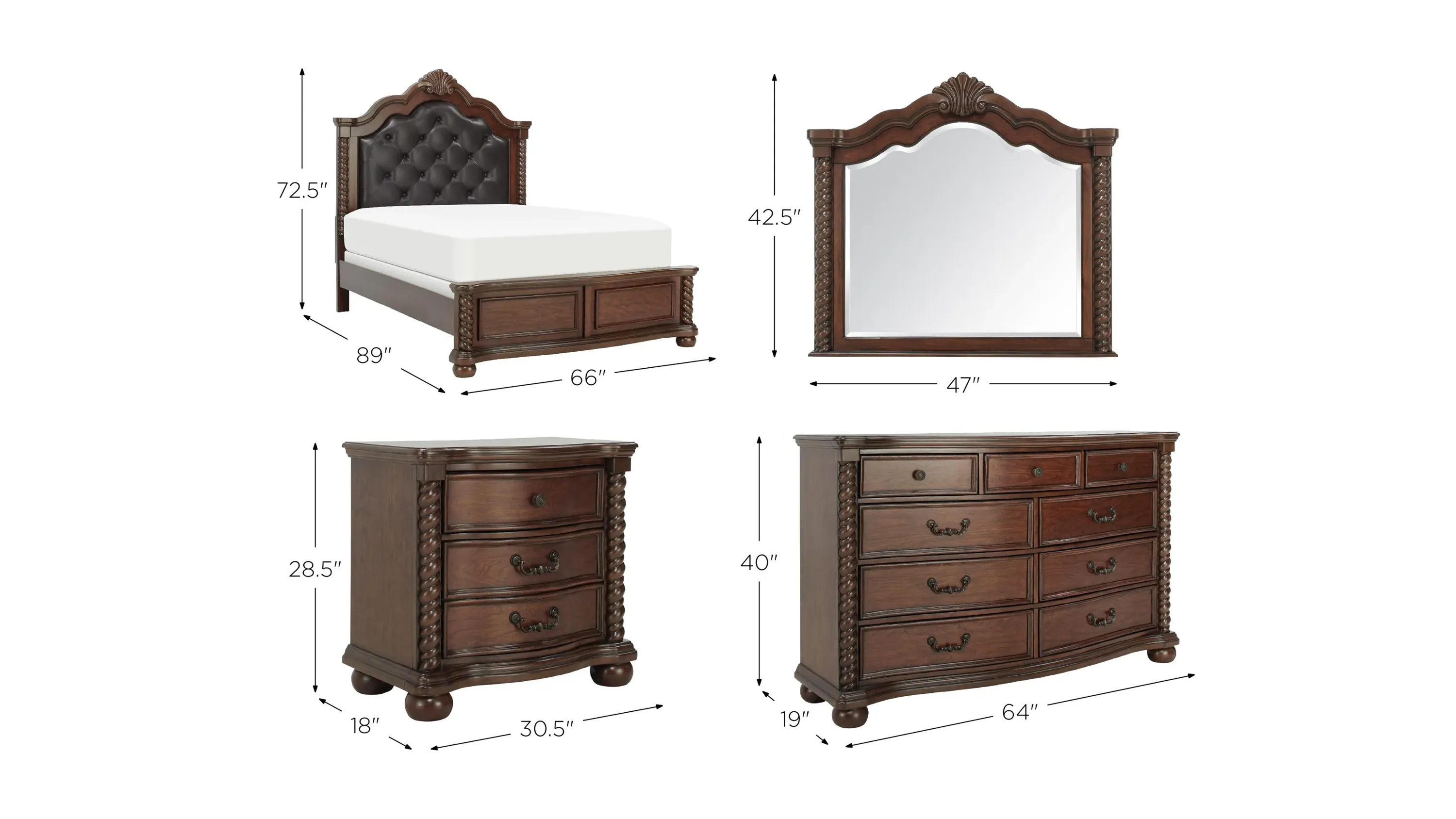 Chesapeake 4-pc. Queen Bedroom Set | Raymour & Flanigan
