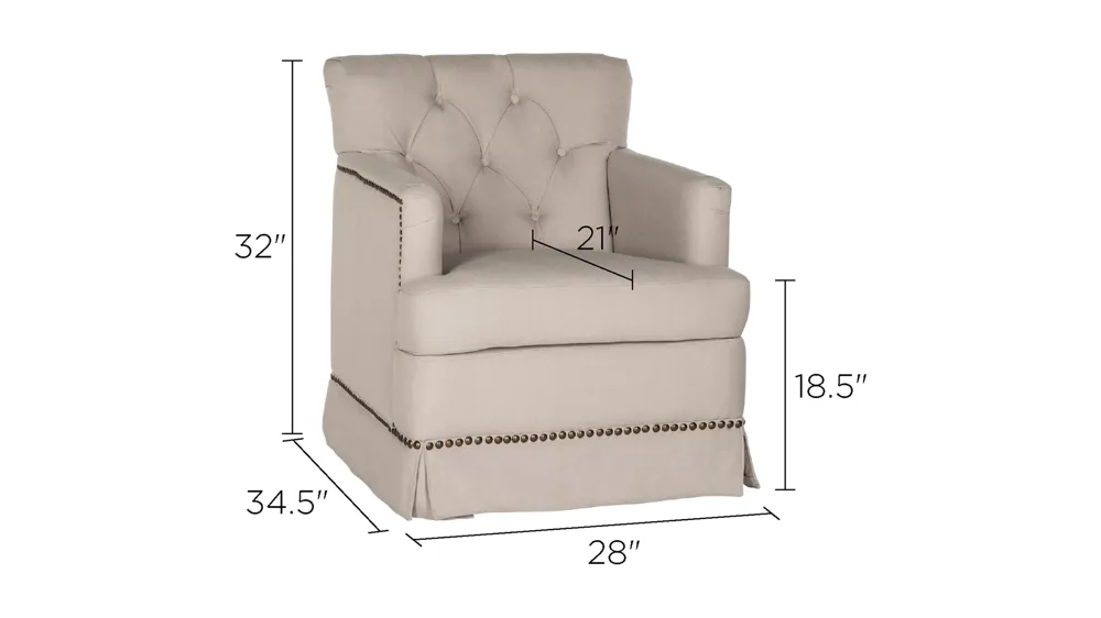 Alayna Swivel Accent Chair Dimensions