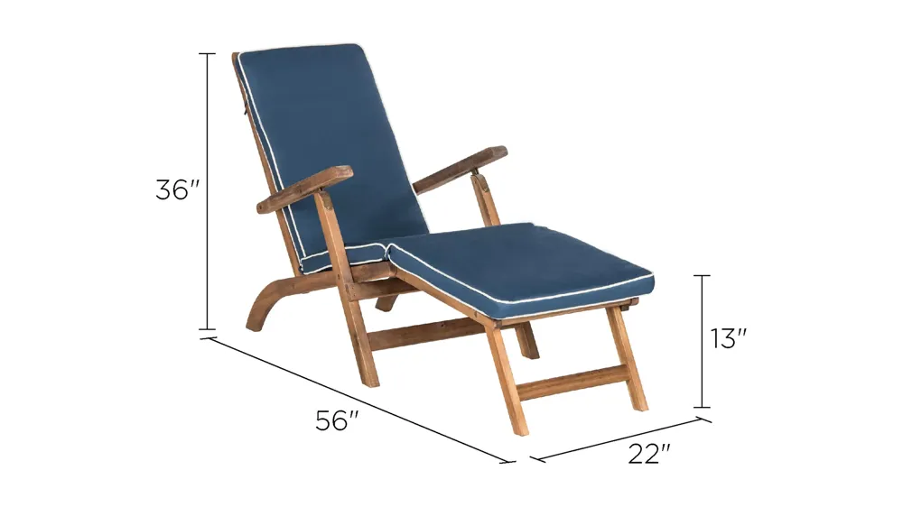 Palmdale Outdoor Lounge Chair Dimensions