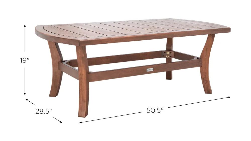 Renfri Outdoor Coffee Table Dimensions