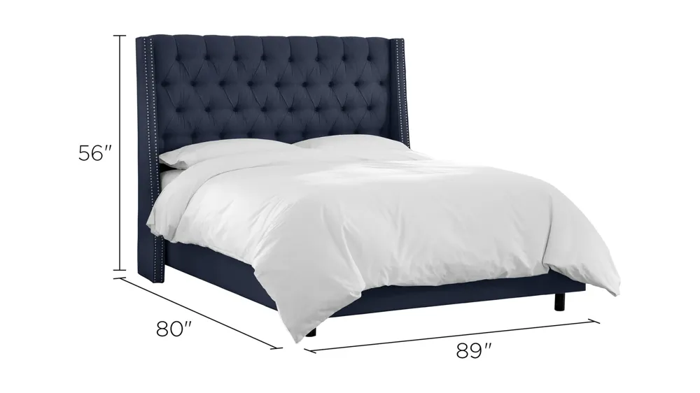 Sheridan Wingback Bed Dimensions