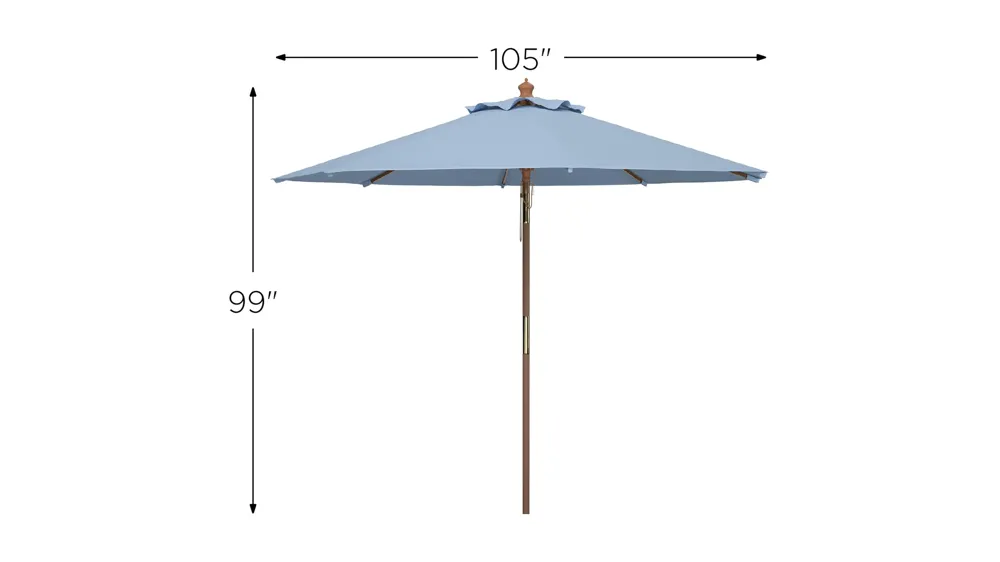 Cassidy Patio Umbrella Dimensions