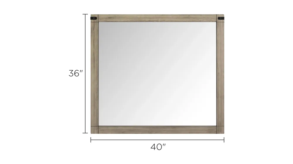 Ardley Bedroom Dresser Mirror Dimensions