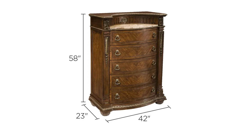 Wilshire Bedroom Chest Dimensions
