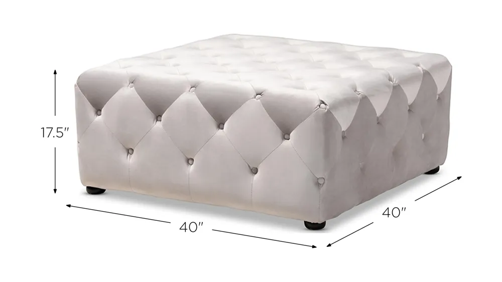 Calvetti Cocktail Ottoman Dimensions