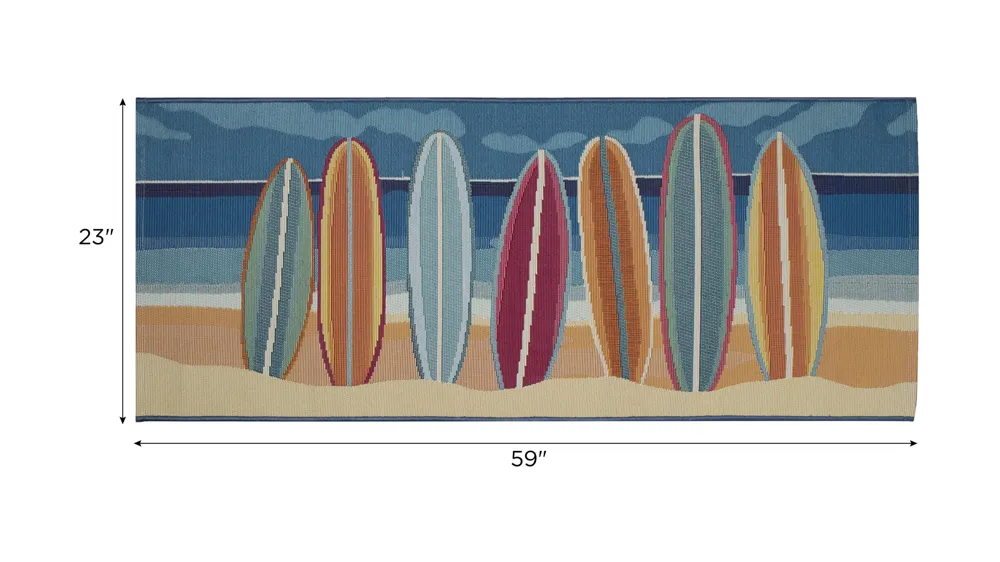 Esencia Surf Break Indoor/Outdoor Mat Dimensions