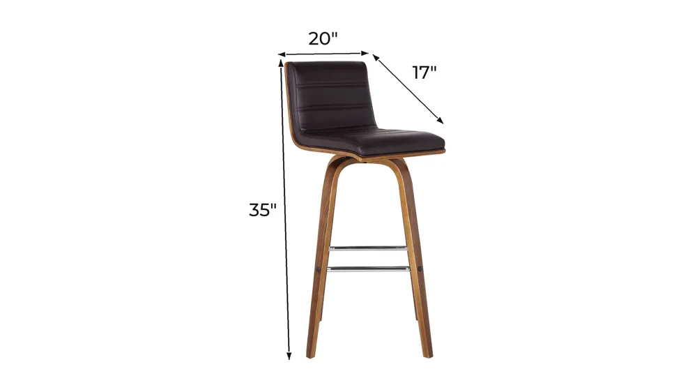 Vienna Swivel Counter Stool Dimensions