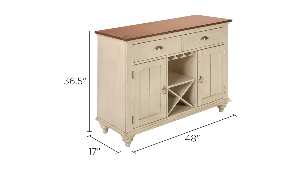 Sagamore Buffet w/ Wine Storage Dimensions