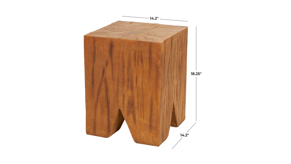 Ivy Outdoor Block Accent Table Dimensions