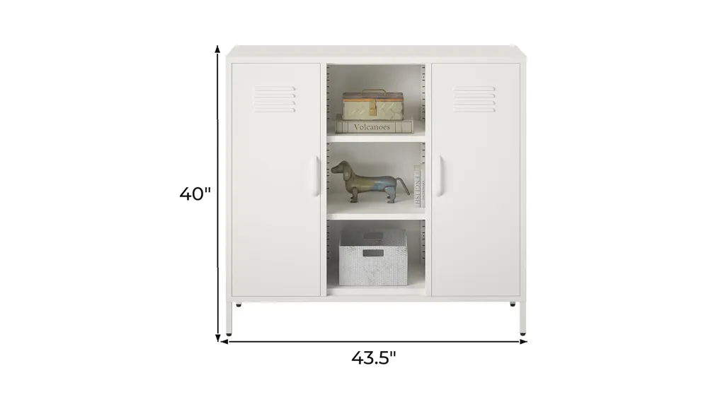 Mission District Metal Locker Console Table Dimensions