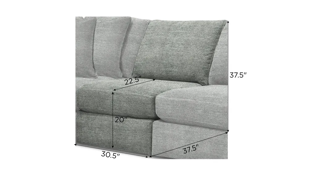 Nappily Armless Chair Dimensions