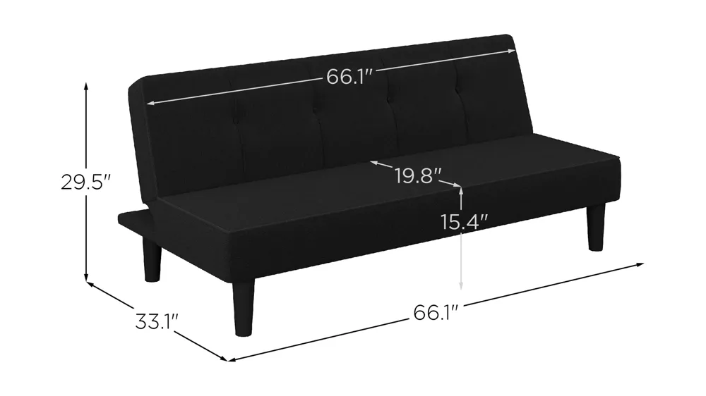 Rilson Convertible Futon Dimensions