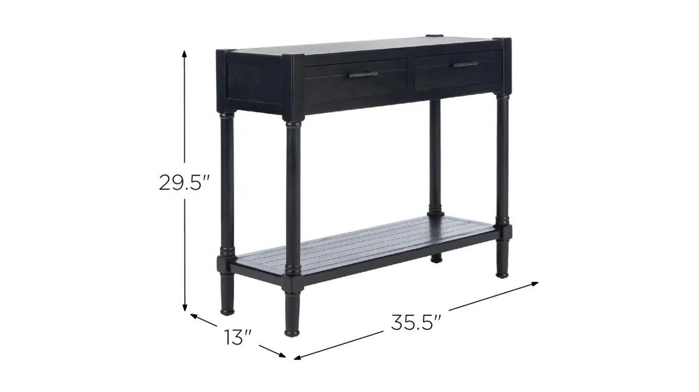 David 2 Drawer Console Table Dimensions